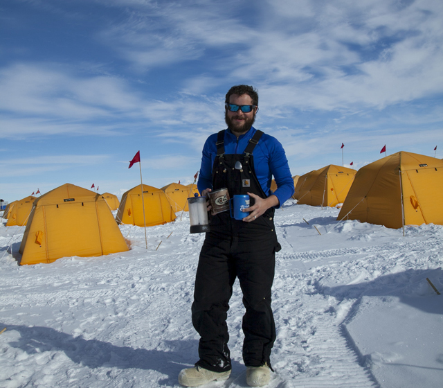 Esteban Chaves in Antarctica.