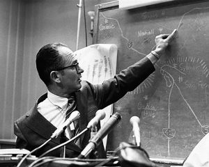 Clarence Allen at Caltech in 1971.