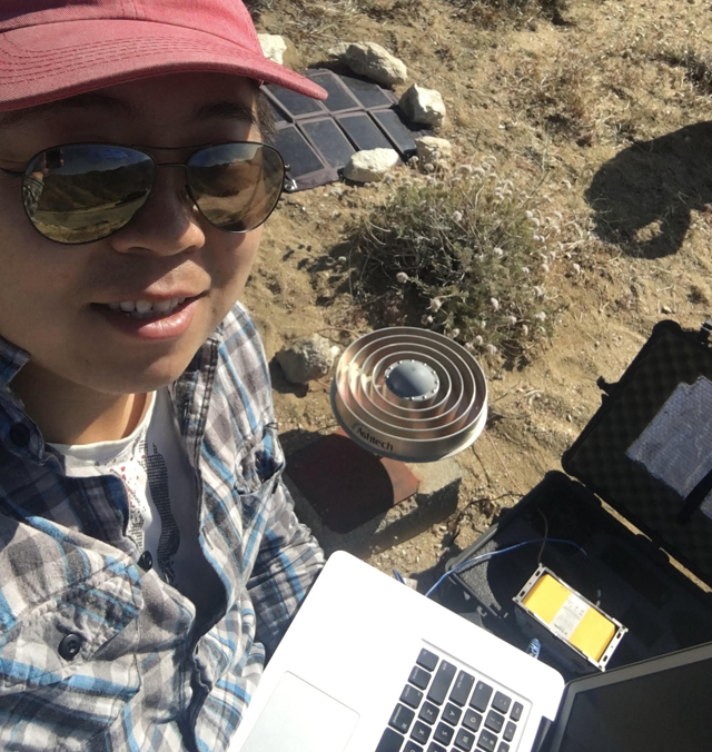 Xiaohua-Eric-Xu at Ridgecrest fault.