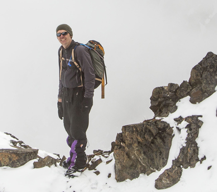Paul Friberg climbing in Alaska.