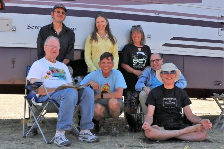 Lincoln Cushing, Barbara Schleck and Cathy Hughes Benton, Bill Glass, Gary Ropski, Paul Andrew Spudich and Ron Benton.
