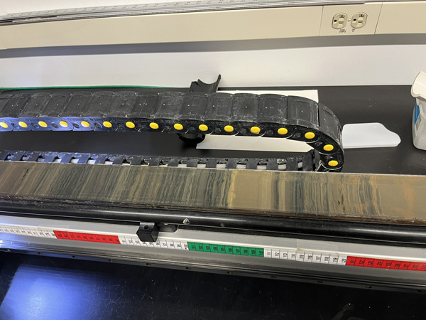 Sediment core from Guatemalan lake.