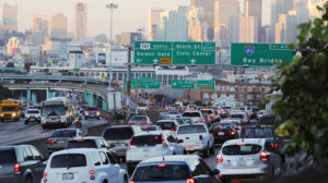 Traffic Jam in San Francisco, California