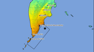 USGS ShakeMap for 2025 Kamchatka Pennisula Earthquake
